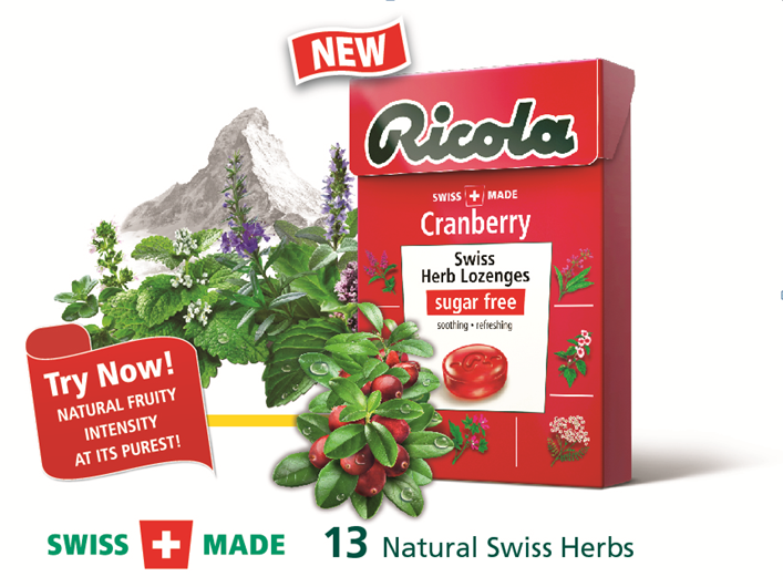 Viên ngậm thảo mộc vị trái cây Cranberry sẽ ra mắt vào tháng 9/2017