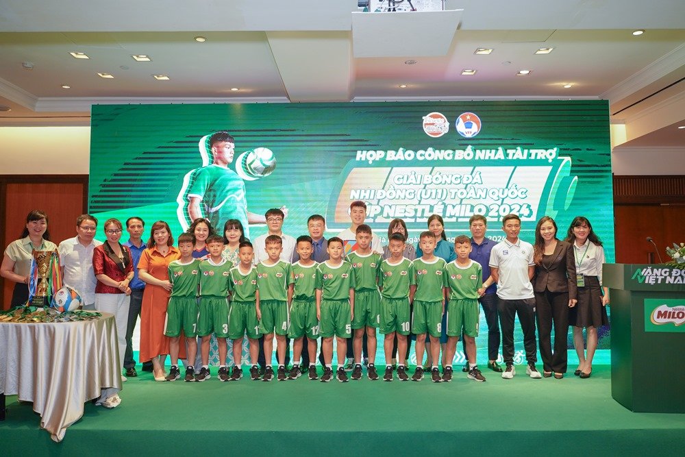 Nestlé MILO đồng hành cùng Giải Bóng đá Nhi đồng (U11) toàn quốc 2024