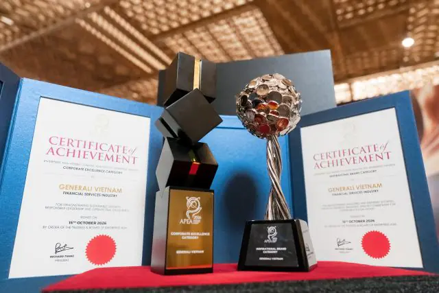 GENERALI VIỆT NAM ĐƯỢC VINH DANH VỚI HAI GIẢI THƯỞNG TẠI APEA 2026
